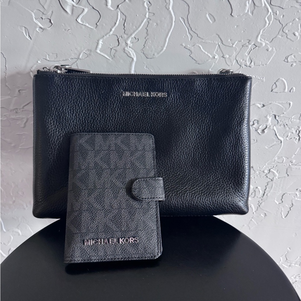 Michael Kors Adele double zip crossbody bag set